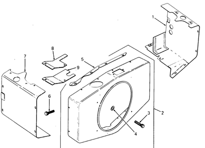 Baffles And Shroud Diagram and Parts List for 1860 800000-821059-140661100-141661100 Cub Cadet Lawn Tractor